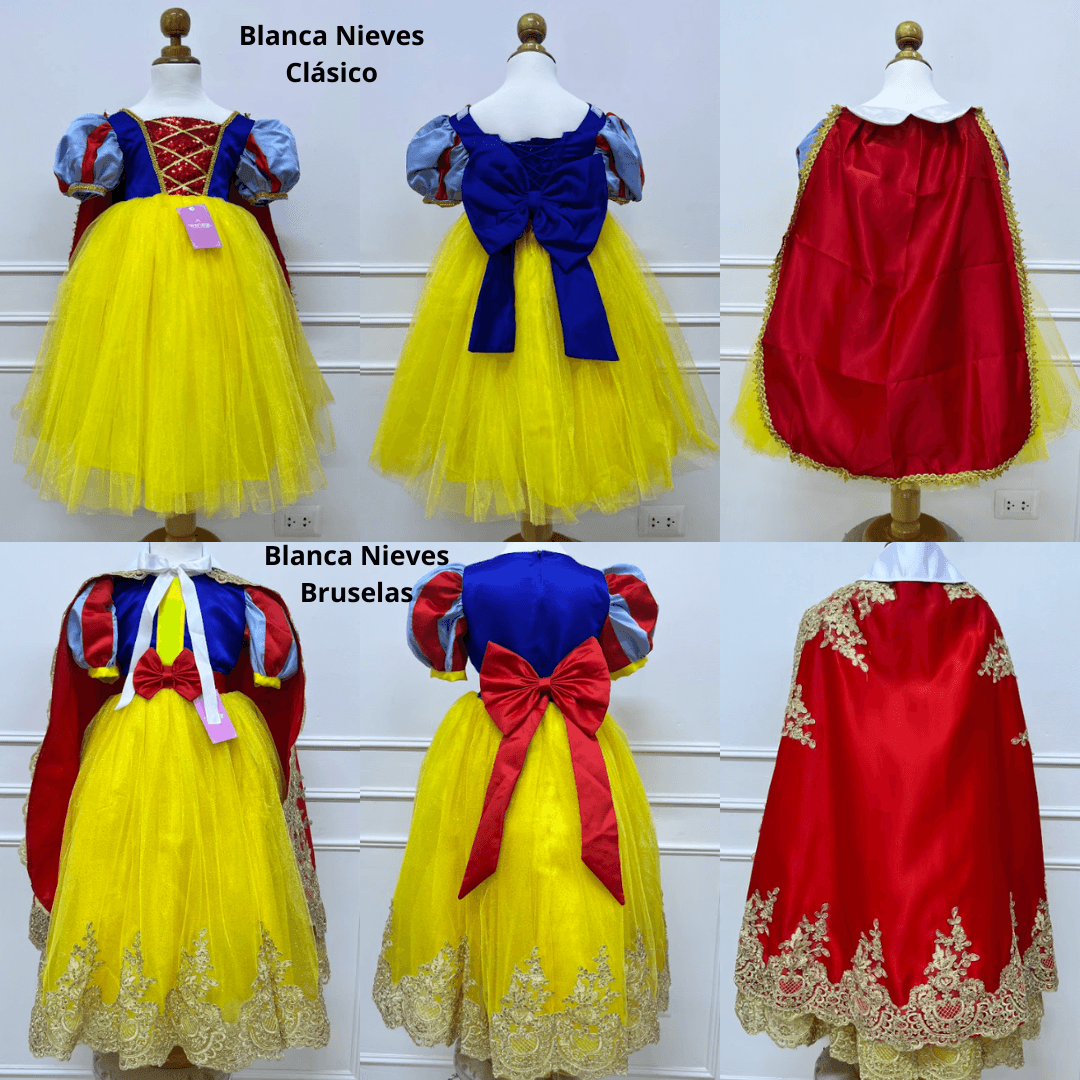 Vestido Blanca Nieves Clásico — 1,2,4,6,8,10,12