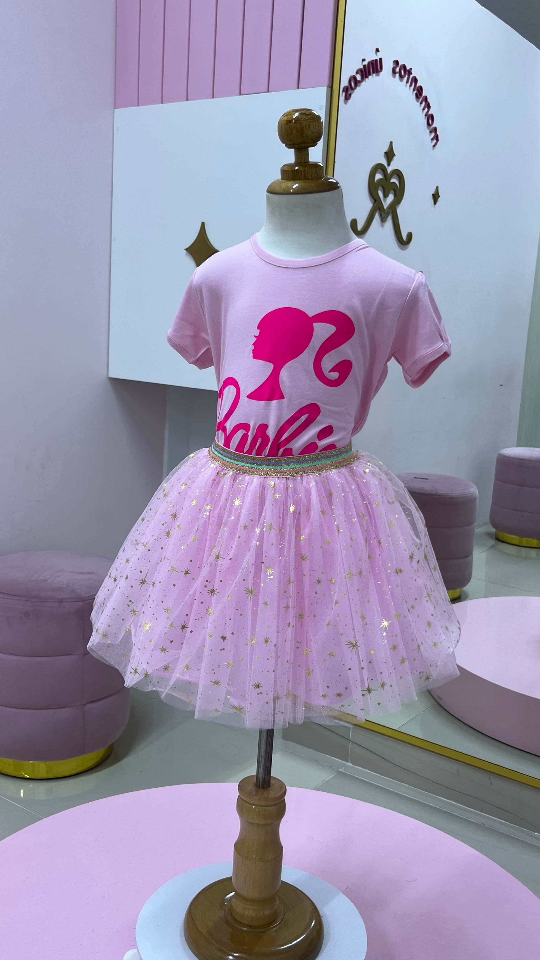 Combo Tutú y Polo Barbie 3 — S,M,L