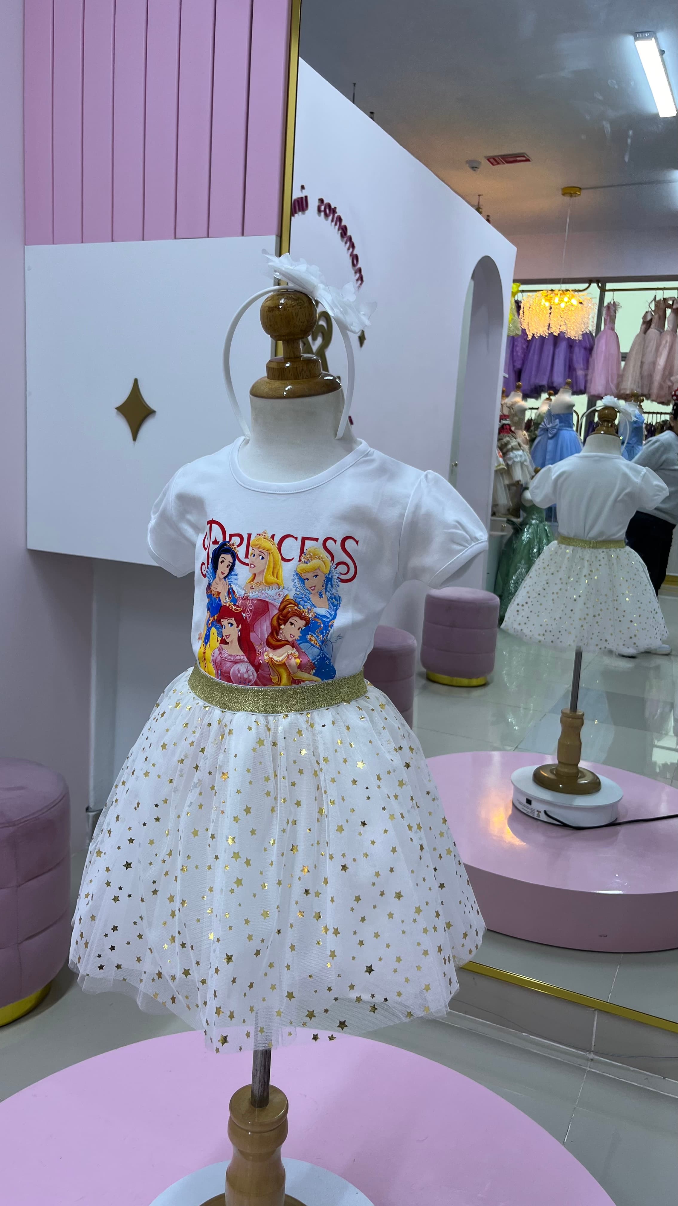 Combo Tutú y Polo Princesas — S,M,L