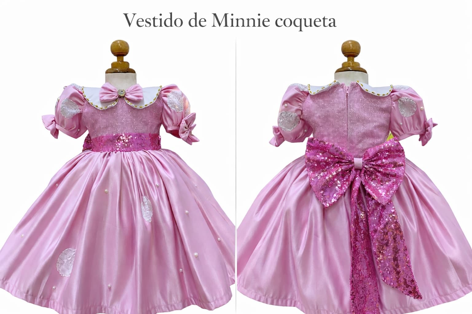 Vestido Minnie Coqueta Rosado — 2
