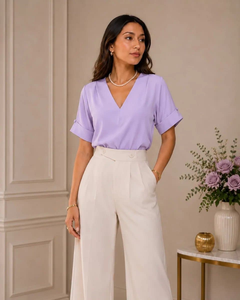 Blusa Perla — Blusa Perla - Lila - L