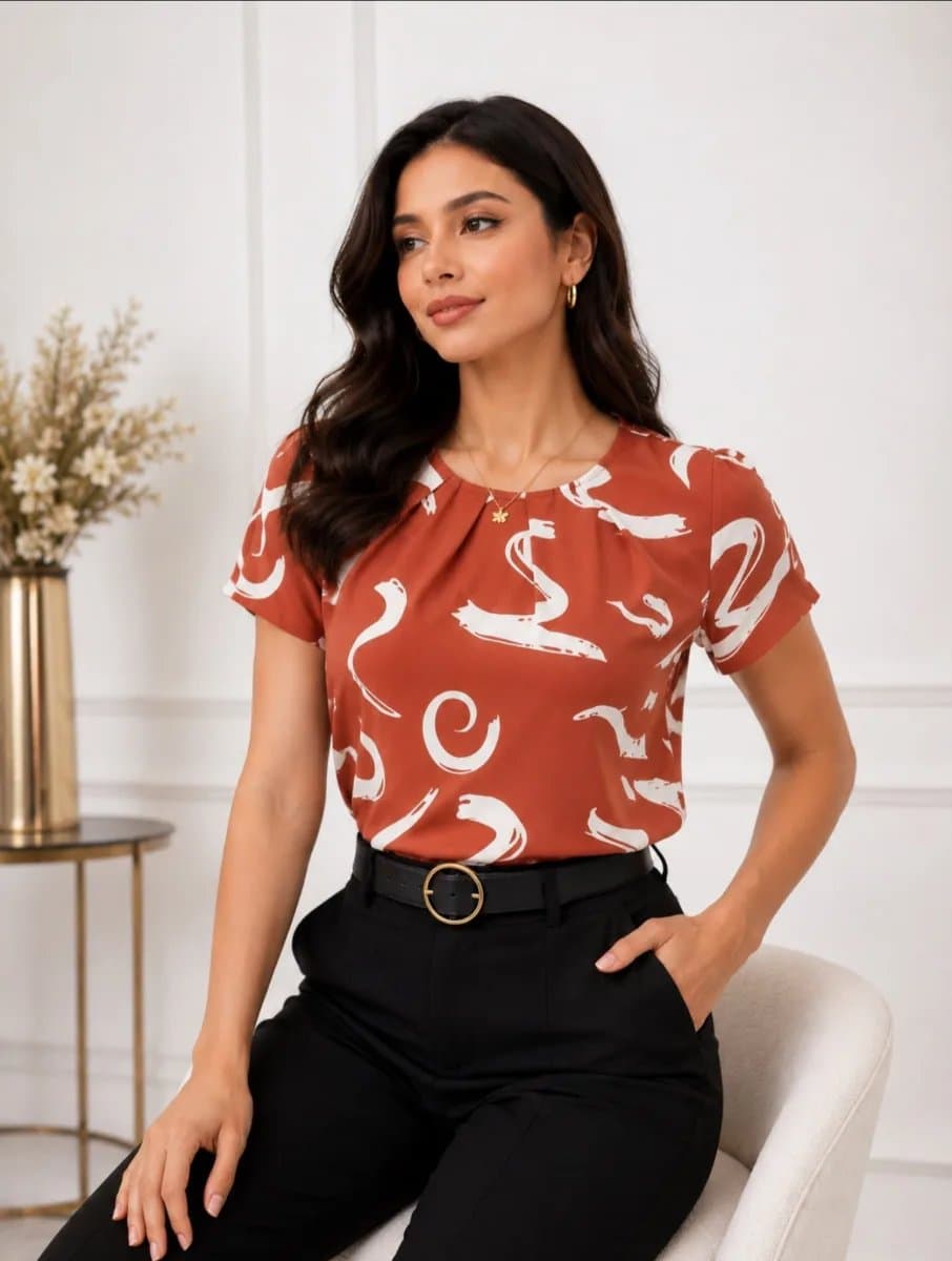 Blusa Yuli — Blusa Yuli - rojo - L