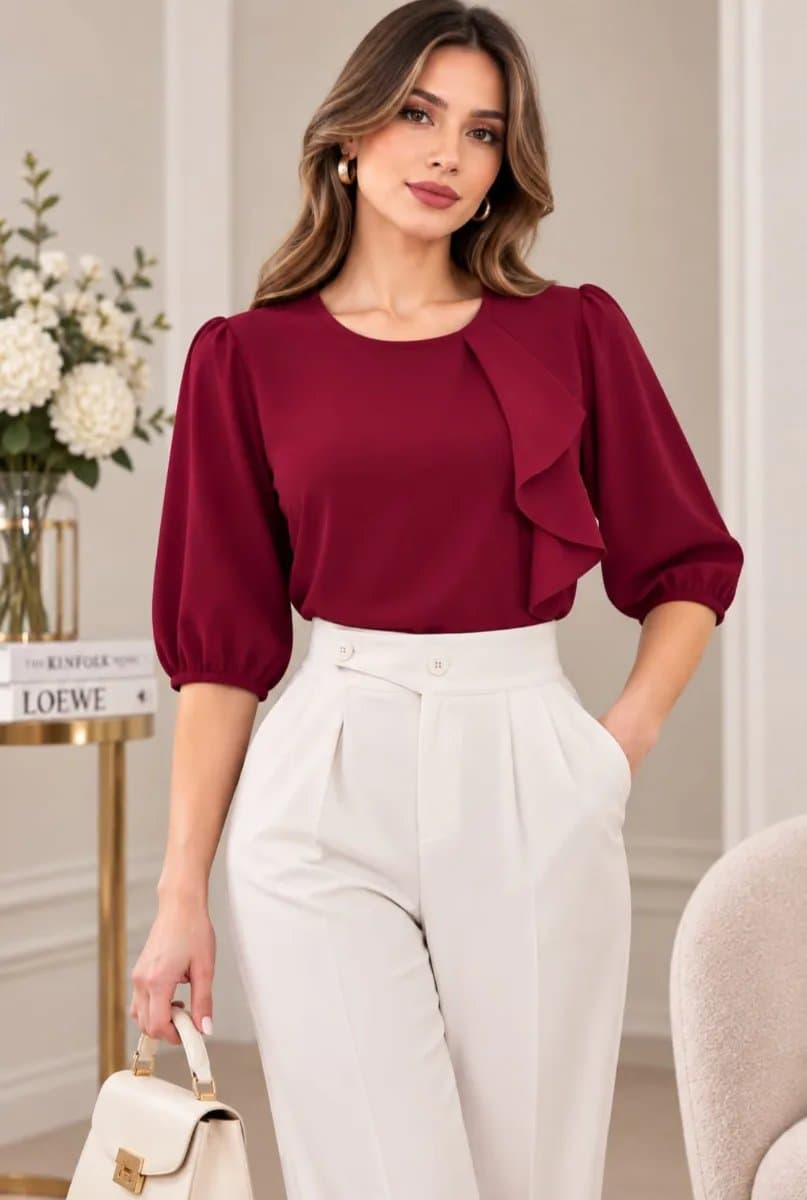 Blusa Gaya — Blusa Gaya - Vino - M