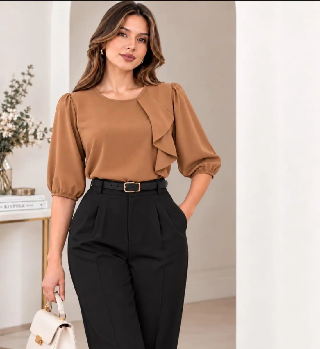 Blusa Gaya — Blusa Gaya - Camel - M