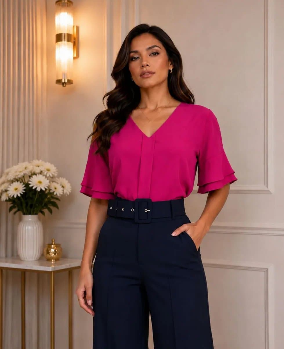 Blusa Cloe — Blusa Cloe - Fucsia - L