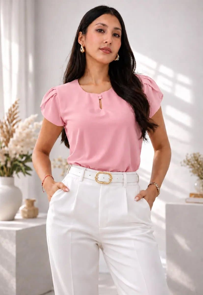 Blusa Luna — Blusa Luna - Palo rosa - M