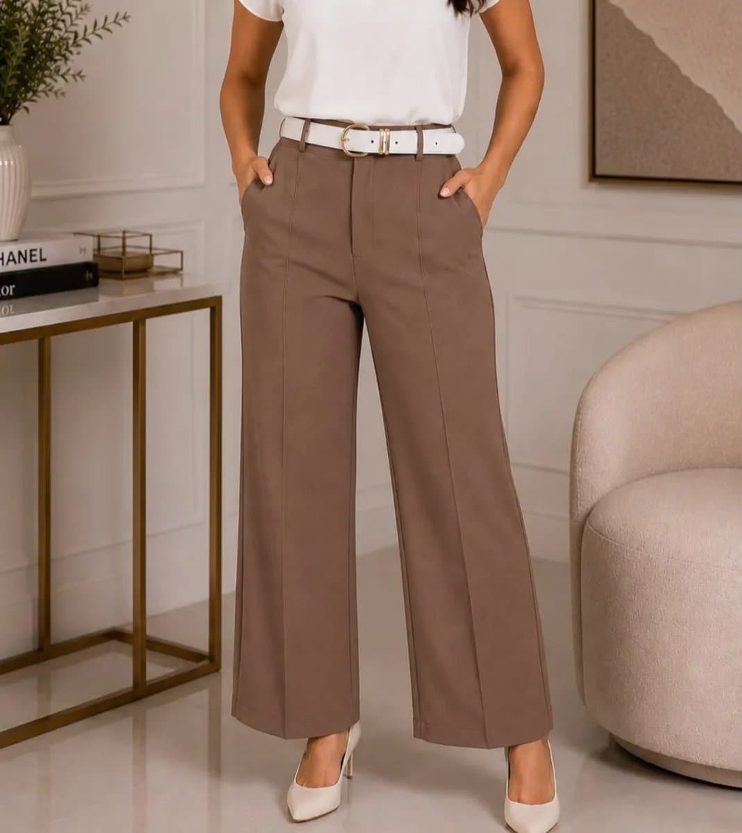 Pantalon Zara — Pantalon Zara - Cocoa - S