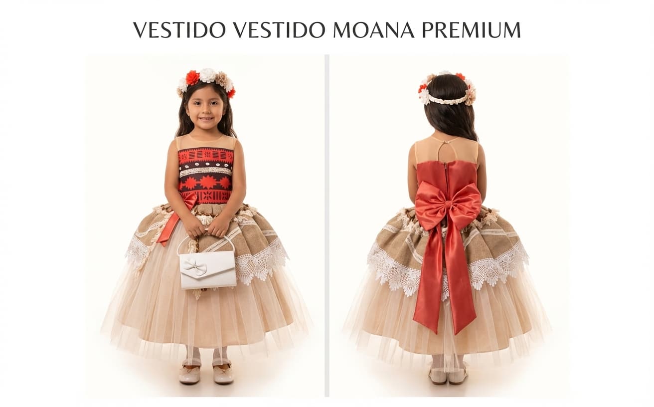Vestido Moana Premium — Vestido Moana Premium - Talla 10