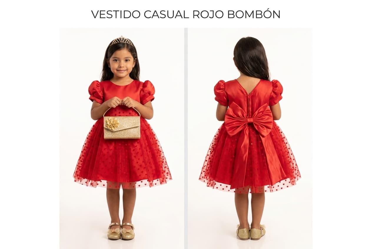 Casual rojo bombón