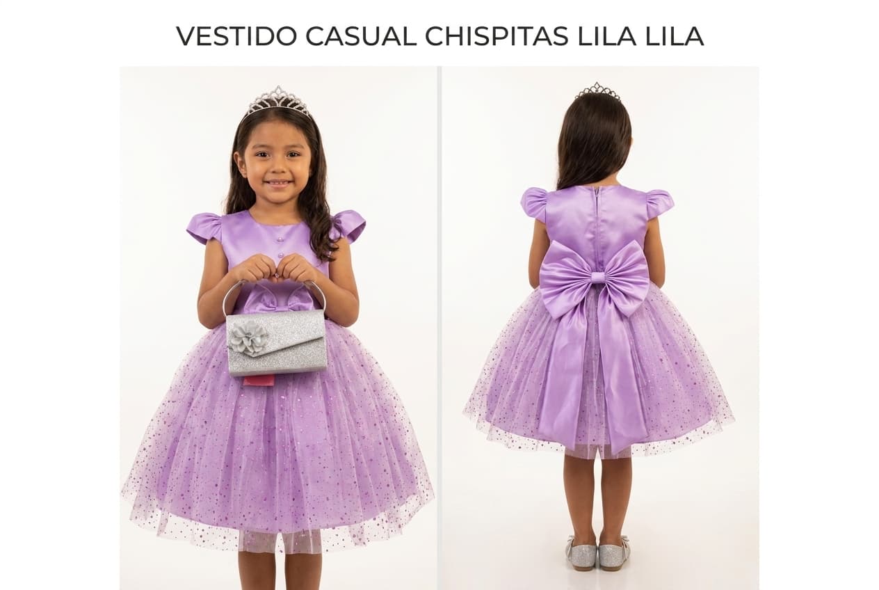 Casual chispitas lila