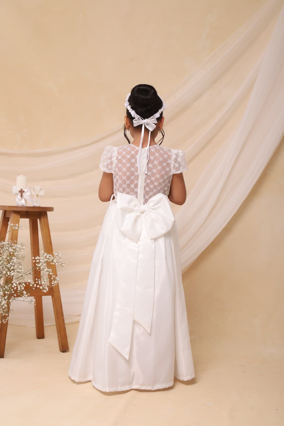 Vestido Sandra Blanco — 12,14,16