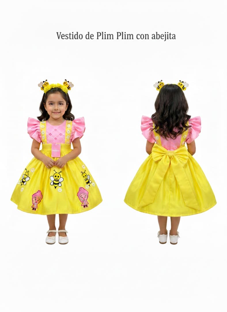 Vestido Abeja con Plim Plim — 1,2,4,6,8