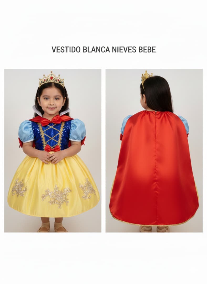 Vestido Blanca Nieves Bebe — 2