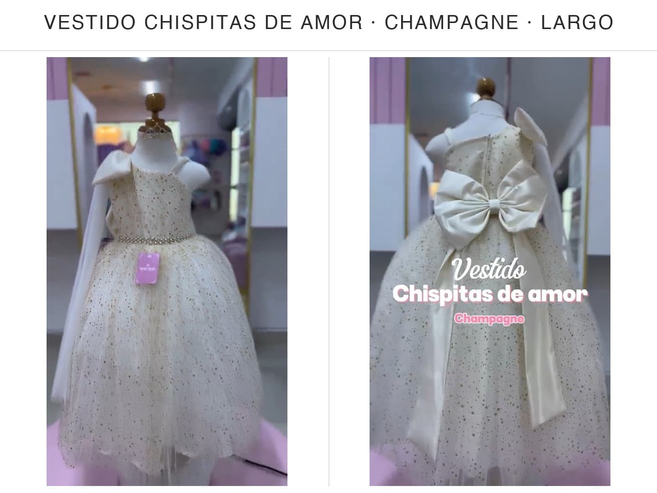 Chispitas de Amor — Chispitas de Amor Champagne T6