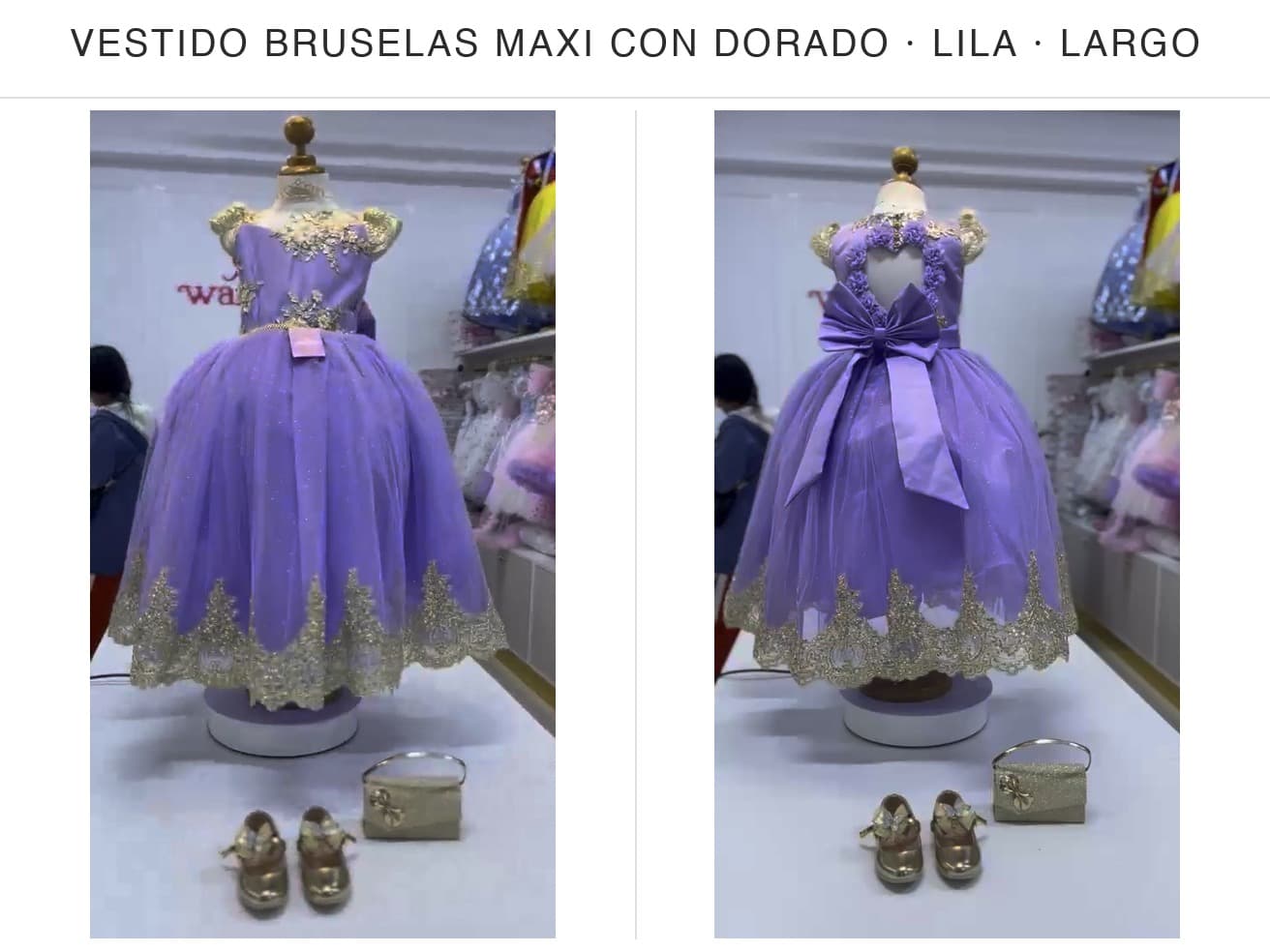 Bruselas Maxi con Dorado — Bruselas Maxi con Dorado Lila T6