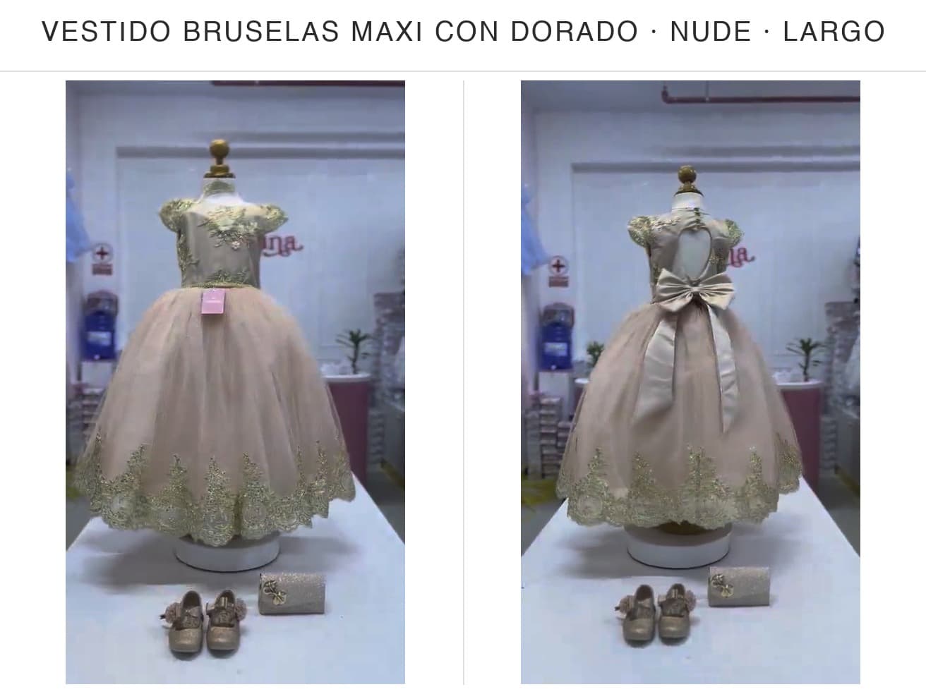 Bruselas Maxi con Dorado — Bruselas Maxi con Dorado Nude T12