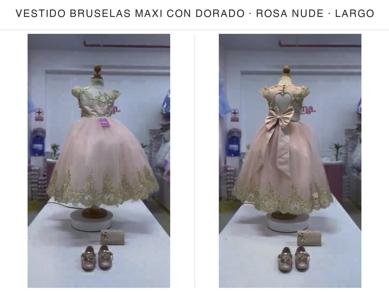 Bruselas Maxi con Dorado — Bruselas Maxi con Dorado Rosa Nude T12