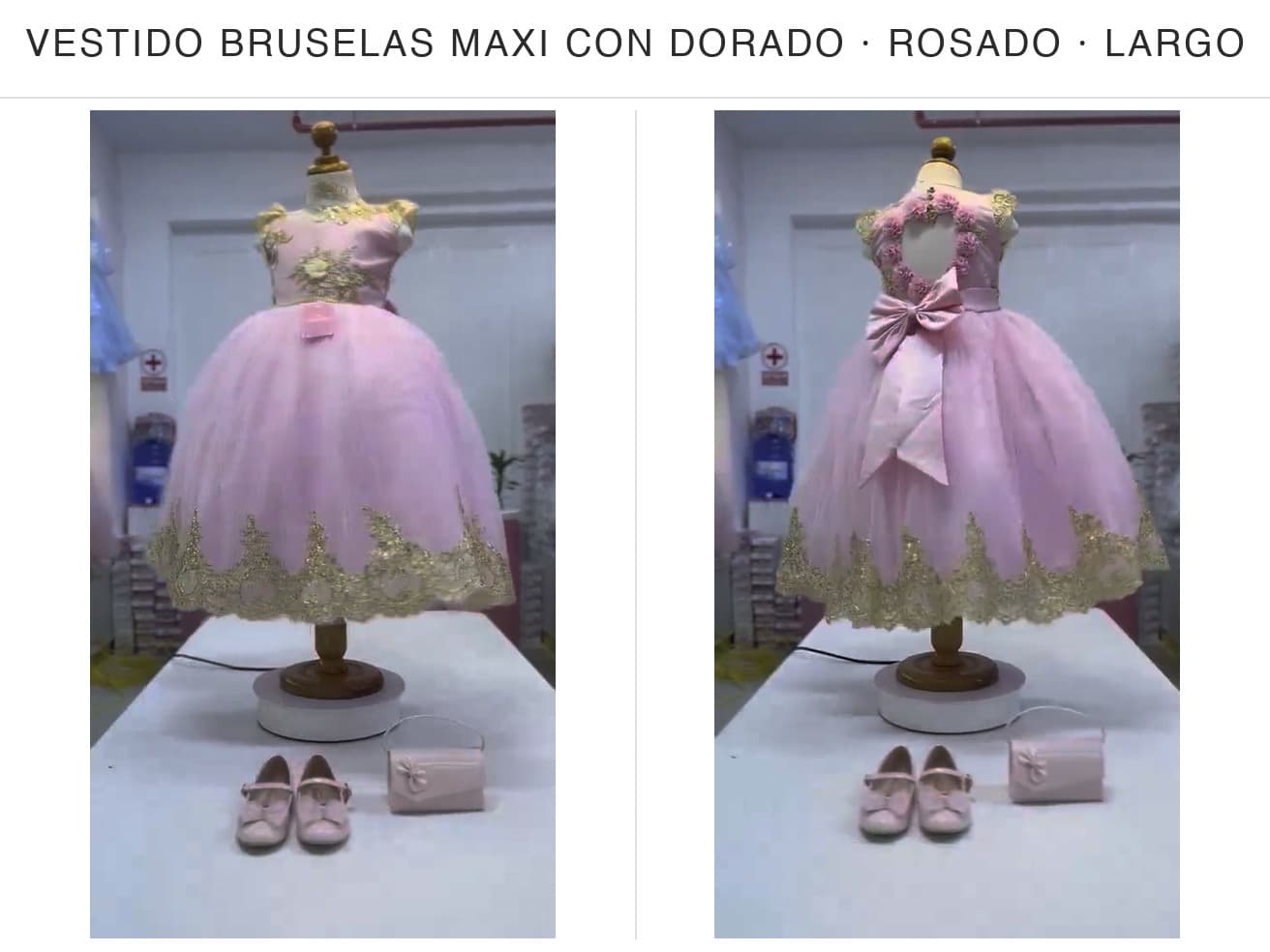 Bruselas Maxi con Dorado — Bruselas Maxi con Dorado Rosado T10